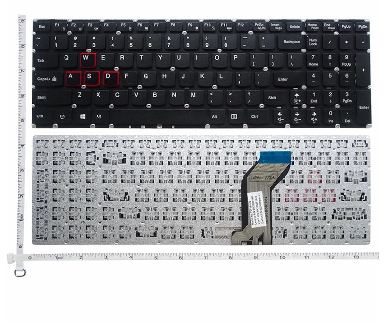 Replacement Laptop Keyboard for Lenovo Ideapad Y700 Y700-15 Y700-15ISK Y700-15ACZ Y700-17ISK Y700-15ISE Backlit/Non-Backlit US layout