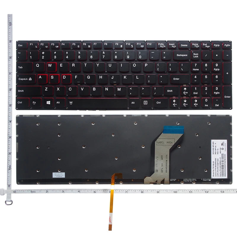 Replacement Laptop Keyboard for Lenovo Ideapad Y700 Y700-15 Y700-15ISK Y700-15ACZ Y700-17ISK Y700-15ISE Backlit/Non-Backlit US layout