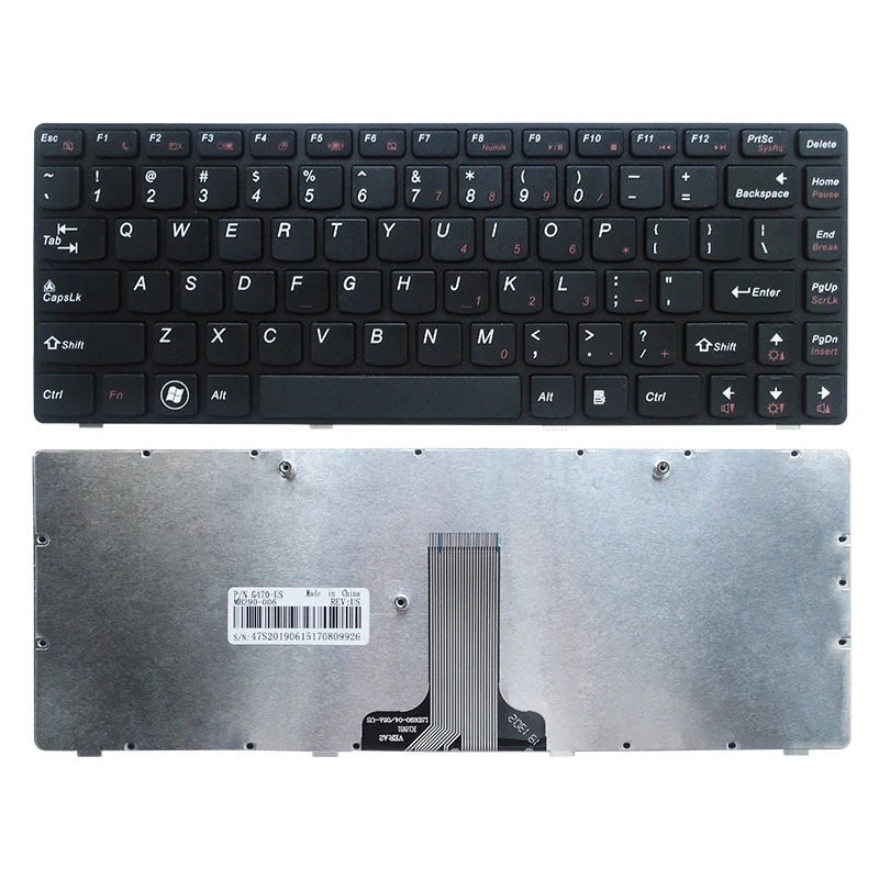 Replacement Laptop Keyboard for LENOVO G470 V470 B470 B490 G475 B475E V480C B480 M490 B475 V480 M495 US Layout