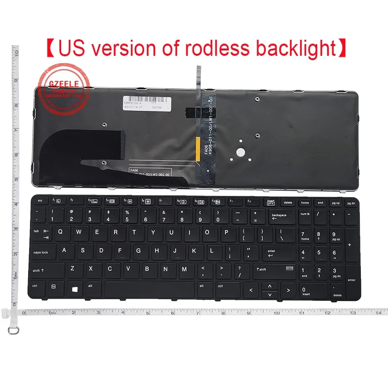 Replacement Laptop Keyboard for HP EliteBook 850 G3/850 G4/755 G3/755 G4/ZBOOK 15U G3/ZBOOK 15U G4 With/Without Backlit US Layout