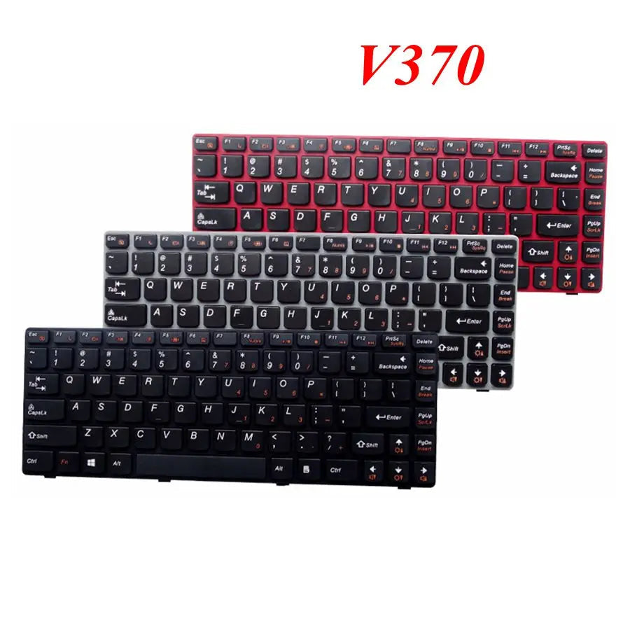 Replacement Laptop Keyboard for LENOVO IdeaPad V370 V370G V370A V370GT US Layout