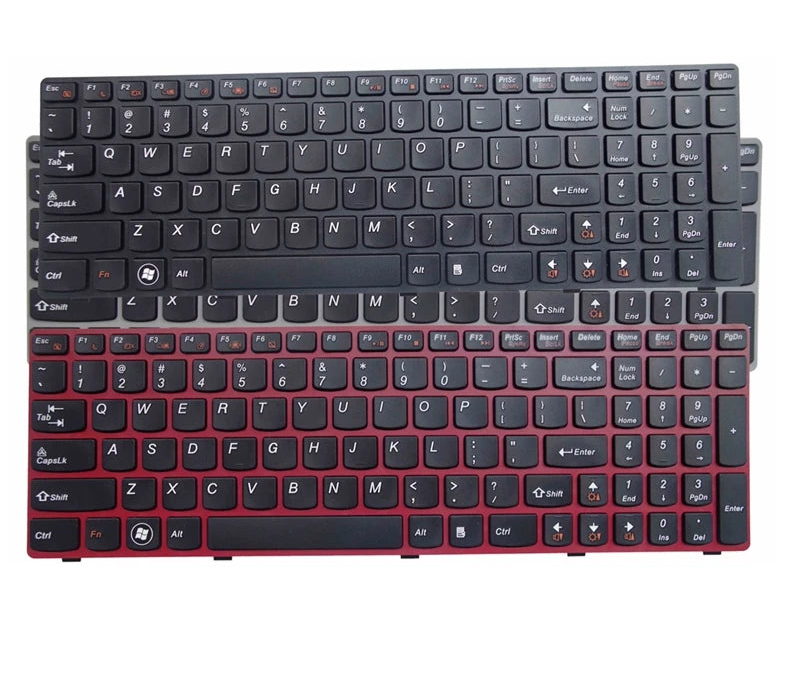Replacement Laptop Keyboard for for Lenovo G580 Z580 G580A V580A Z580A G580AH G580AM G580G G585 G585A G585AR G590 with frame US layout