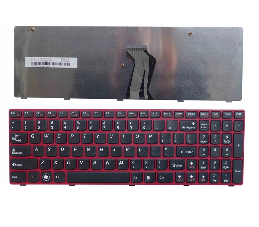 Replacement Laptop Keyboard for for Lenovo G580 Z580 G580A V580A Z580A G580AH G580AM G580G G585 G585A G585AR G590 with frame US layout