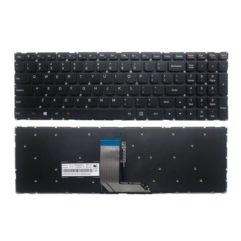 Replacement Laptop Keyboard for Lenovo IdeaPad 500S-15ISK M51-80 FLEX3-15 Rui 7000 E520-15 700S-15IKB YOGA 700-15/ISK 700-17ISK flex3 1570 US Layout