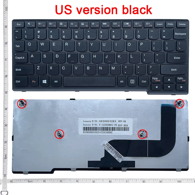 Replacement Laptop Keyboard for Lenovo Ideapad yoga11s yoga 11s Flex10G S210 S210G S210t S215 S215T 25210801 mp-12u13us-686 25210849 US Layout