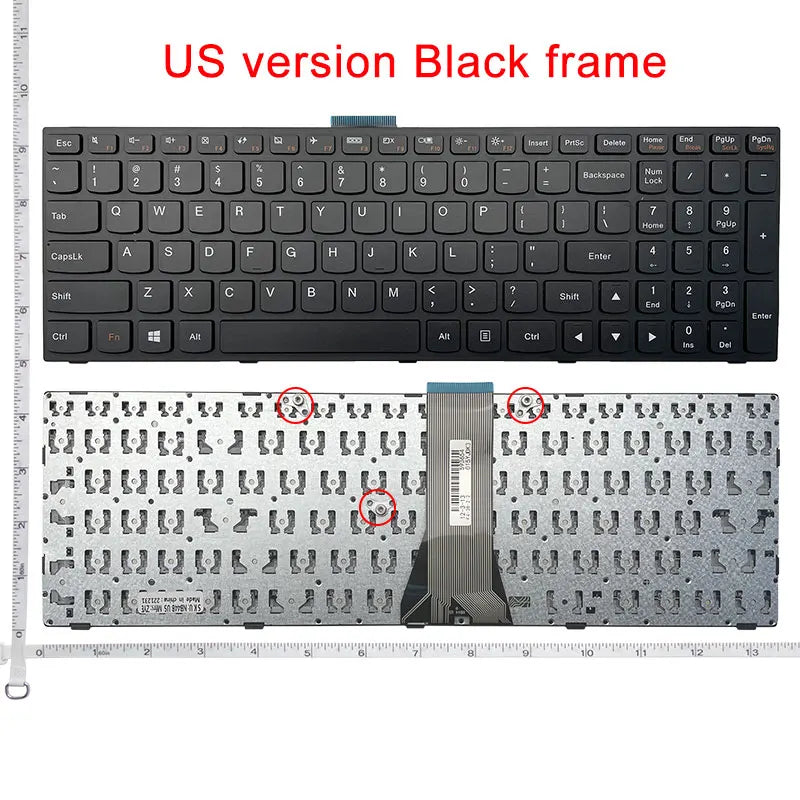 Replacement Laptop Keyboard for Lenovo G50-70 G50-45 G50-70AT G50-30 Z50 B70-80 Z70-80 305-15ABM 305-15IBD 305-15IBY G70-35 G70-70 G70-80 E50-70 US Layout