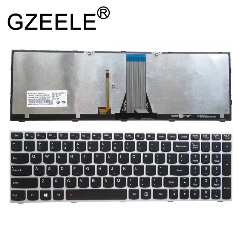 Replacement Laptop Keyboard for Lenovo G50-70 G50-45 G50-70AT G50-30 Z50 B70-80 Z70-80 305-15ABM 305-15IBD 305-15IBY G70-35 G70-70 G70-80 E50-70 US Layout