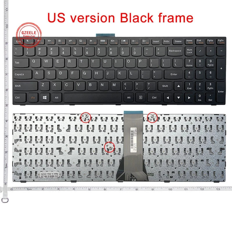 Replacement Laptop Keyboard for Lenovo Ideapad 300-15ISK E51-80 Y50C B70-80 B71-80 US Layout