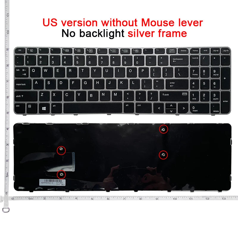 Replacement Laptop Keyboard for HP EliteBook 850 G3/850 G4/755 G3/755 G4/ZBOOK 15U G3/ZBOOK 15U G4 With/Without Backlit US Layout